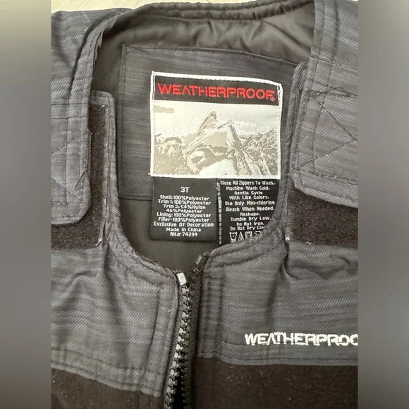 Weatherproof Kids Black Overalls - Picture 6 of 11